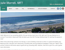 Tablet Screenshot of juliemorrell.com